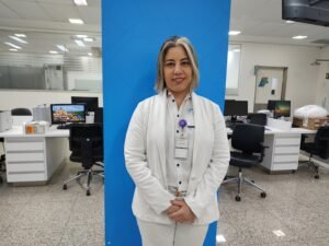 Doação de sangue - Mirele Garcia, supervisora de Laboratório do HMC